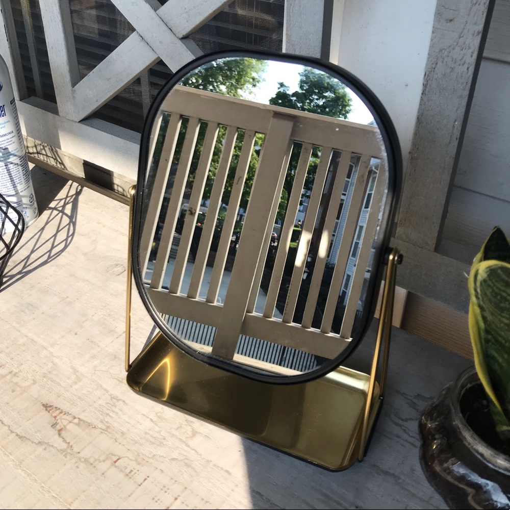 Mirror with Trinket Dish